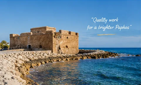 Paphos coastal property setting